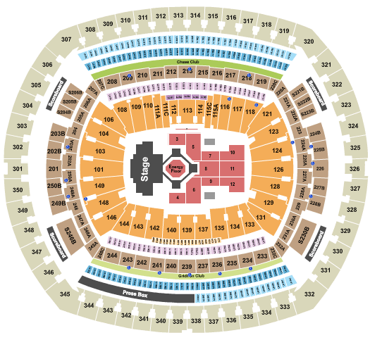 MetLife Stadium Kendrick Lamar Seating Chart